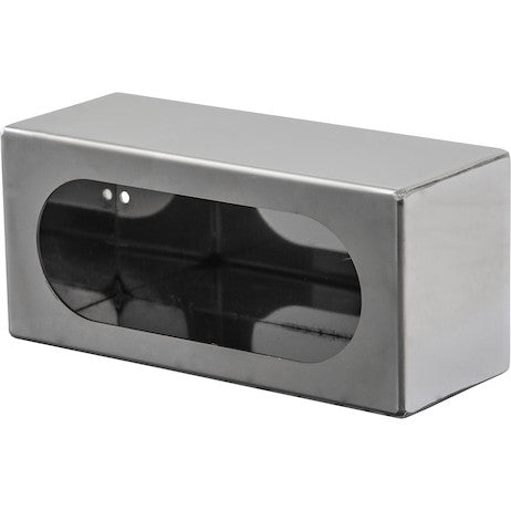 Single Oval Light Box Stainless Steel