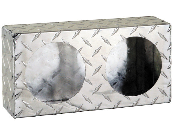 Dual Round Light Box Diamond Tread Aluminum
