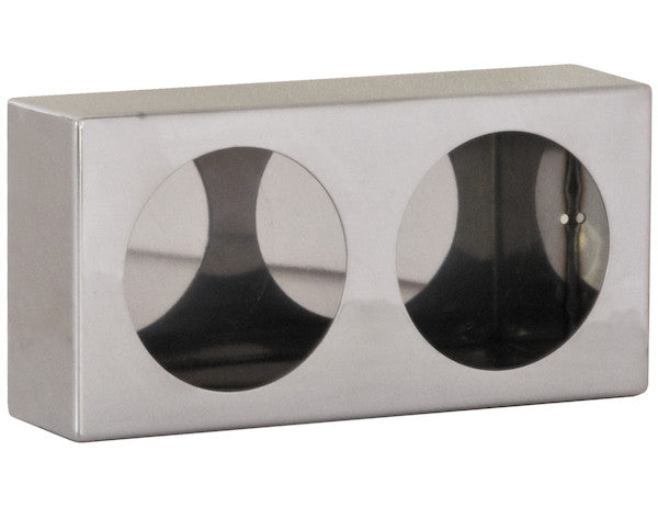 LB6123SST - Dual Round Light Box Stainless Steel