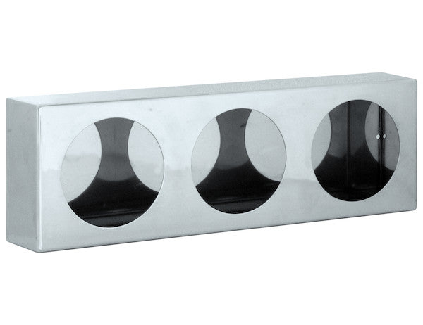 Triple Round Light Box Stainless Steel