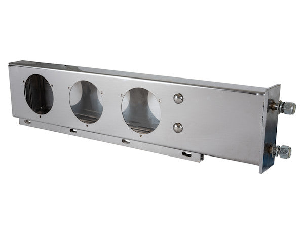 30 Inch Stainless Steel Light Boxes with Mudflap Mounts - Complete Kit (Includes Driver and Passenger Side Boxes)