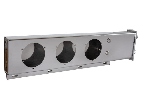 30 Inch Stainless Steel Light Boxes with Mudflap Mounts - Complete Kit (Includes Driver and Passenger Side Boxes)