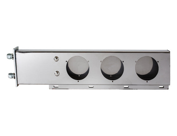 30 Inch Stainless Steel Light Boxes with Mudflap Mounts - Complete Kit (Includes Driver and Passenger Side Boxes)