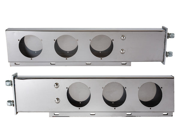 30 Inch Stainless Steel Light Boxes with Mudflap Mounts (Passenger Side Box ONLY)