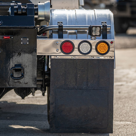 30 Inch Stainless Steel Light Boxes with Mudflap Mounts (Passenger Side Box ONLY)