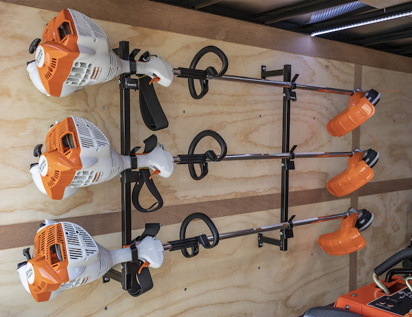 3-Position Snap-In Trimmer Rack for Enclosed Landscape Trailers