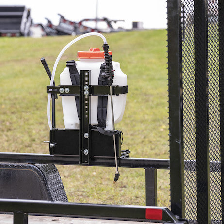 Adjustable Sprayer Rack for Landscape Trailers