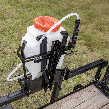 Adjustable Sprayer Rack for Landscape Trailers