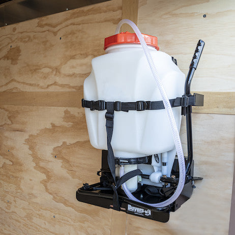 Adjustable Sprayer Rack for Landscape Trailers