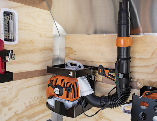 Lockable Universal Backpack Blower Rack