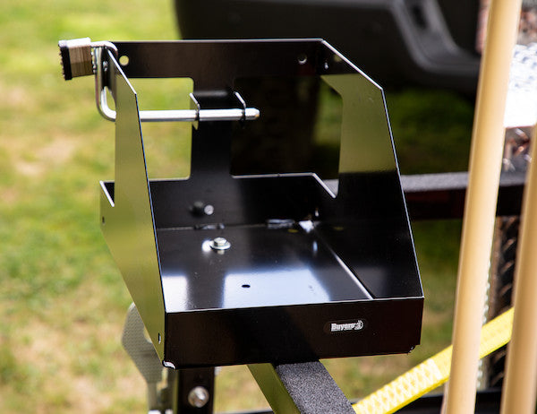 Locking Gas Container Rack for Open/Enclosed Landscape Trailers