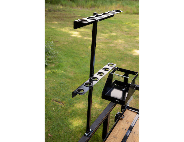 Vertical Hand Tool Rack for Open Landscape Trailers