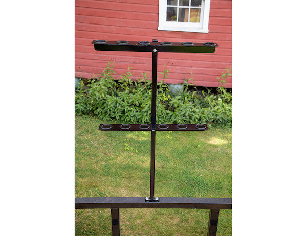 Vertical Hand Tool Rack for Open Landscape Trailers