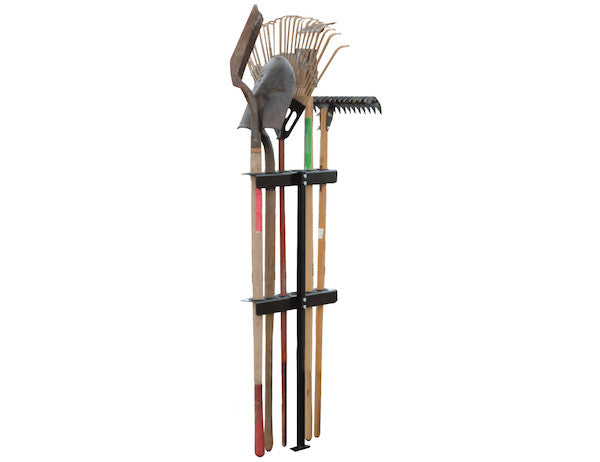 Vertical Hand Tool Rack for Open Landscape Trailers