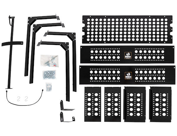 Multi-Purpose Storage Basket for Landscape Trailers