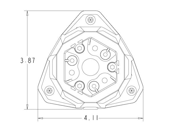 Riser Mount for SL575ALP and SL576ALP LED Micro Beacons