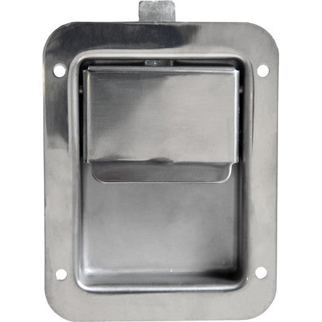 Stainless Steel Single Point Locking Paddle Latch - Thru-Hole Mount