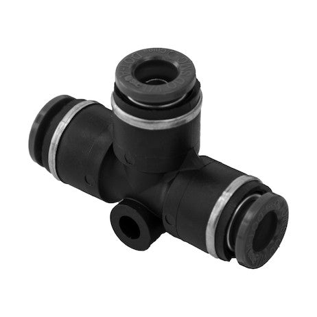 Brass/Poly DOT Push-In Union Tee 1/4 Inch Tube O.D.