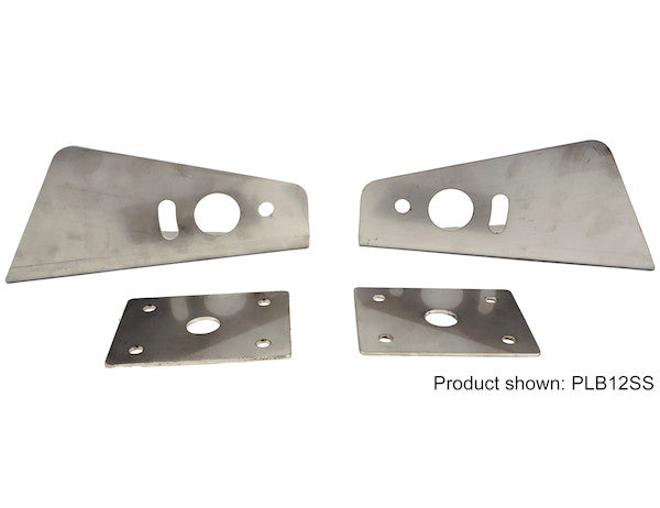 Stainless Steel Truck Hood Light Brackets For Use With Single Stud Plow Lights