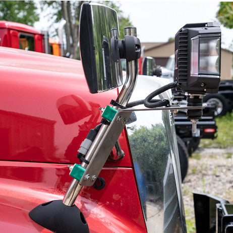 Mirror Mount Light Bracket Kit, SST, Single Hole