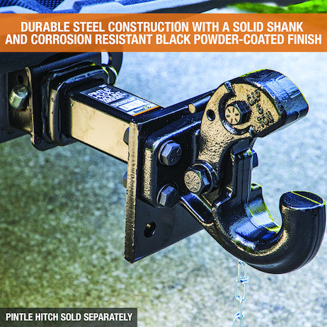 2 Inch Pintle Hitch Mounting Plate - 2 Position, 10 Inch Shank