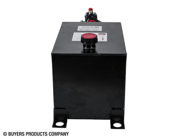 Buyers 3-Way DC Power Unit-Electric Controls Horizontal 3 Gallon Steel Reservoir