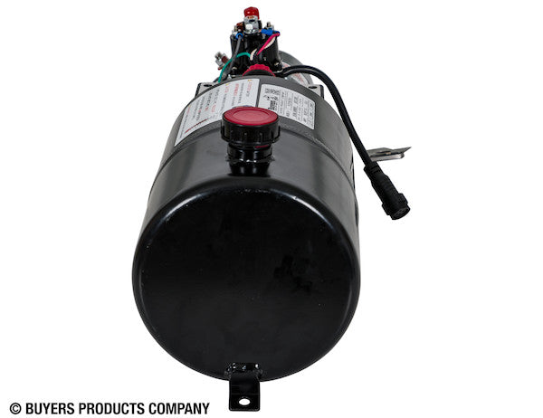 Buyers 3-Way DC Power Unit with 1.5 Gallon Steel Reservoir and Electric Controls