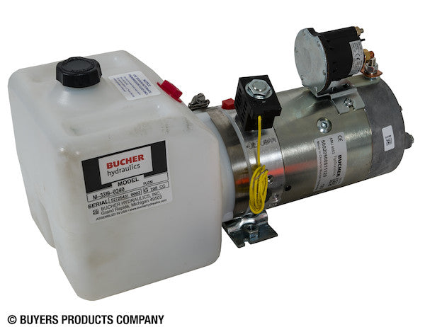3-Way DC Power Unit-Electric Controls Horizontal 0.75 Gallon Poly Reservoir