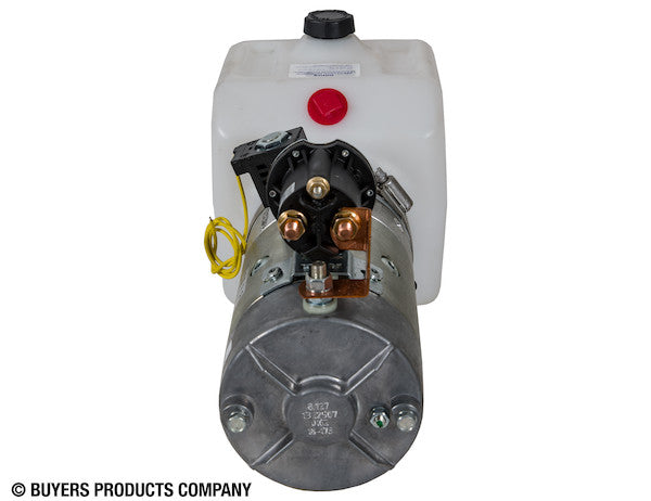 3-Way DC Power Unit-Electric Controls Horizontal 0.75 Gallon Poly Reservoir