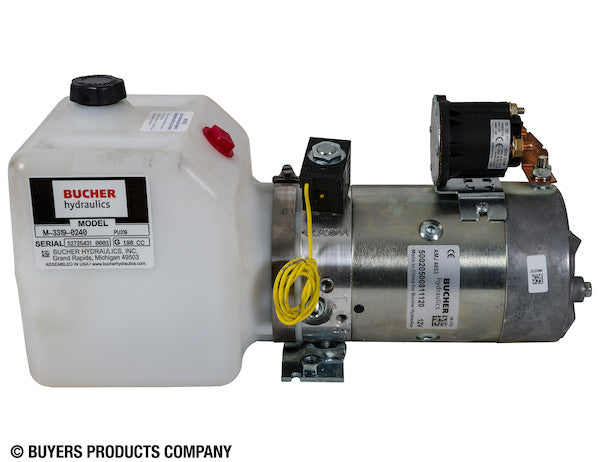 3-Way DC Power Unit-Electric Controls Horizontal 0.75 Gallon Poly Reservoir