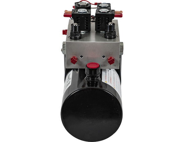 Buyers 4-Way/3-Way DC Power Unit-Electric Controls Horizontal 0.32 Gallon Reservoir