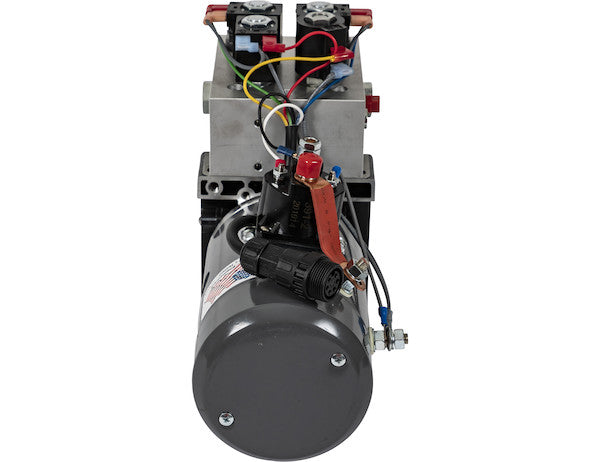 Buyers 4-Way/3-Way DC Power Unit-Electric Controls Horizontal 0.32 Gallon Reservoir