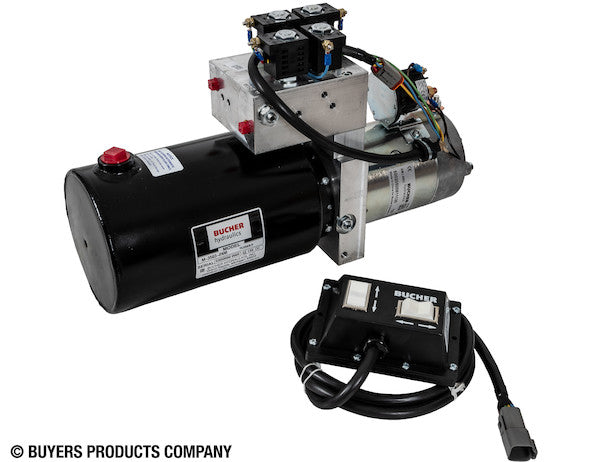 4-Way/3-Way DC Power Unit-Electric Controls Horizontal 0.75 gallon Reservoir