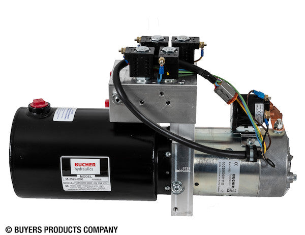 4-Way/3-Way DC Power Unit-Electric Controls Horizontal 0.75 gallon Reservoir