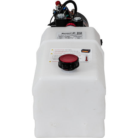 Buyers 4-Way DC Power Unit-Electric Controls Horizontal 1.5 Gallon Poly Reservoir