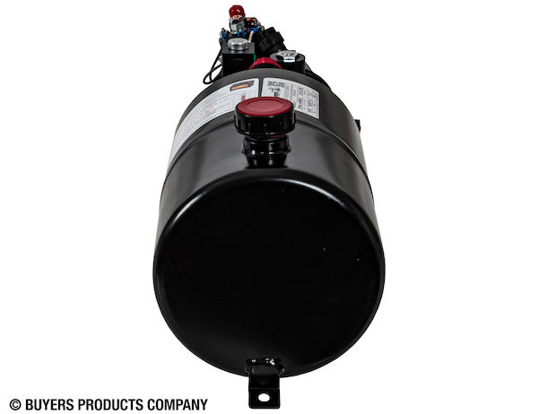 Buyers 4-Way DC Power Unit-Electric Controls Horizontal 1.5 Gallon Steel Reservoir