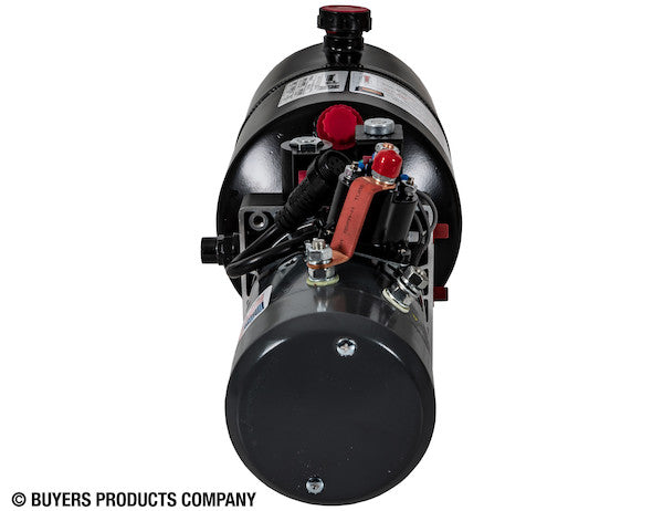 Buyers 4-Way DC Power Unit-Electric Controls Horizontal 1.5 Gallon Steel Reservoir