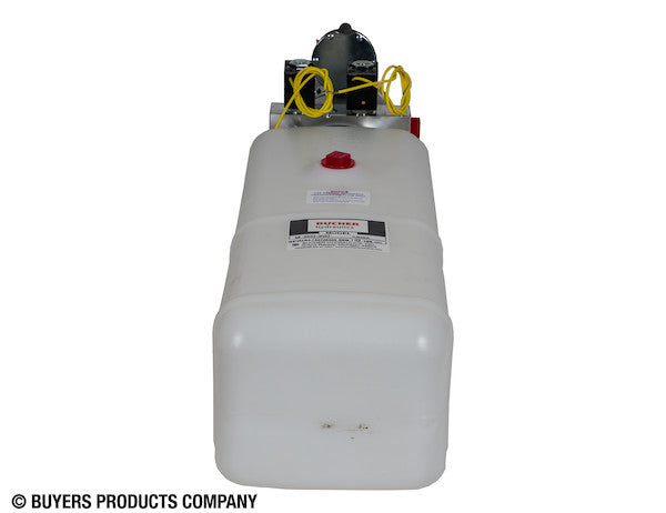 4-Way DC Power Unit-Electric Controls Horizontal 1.5 Gallon Poly Reservoir