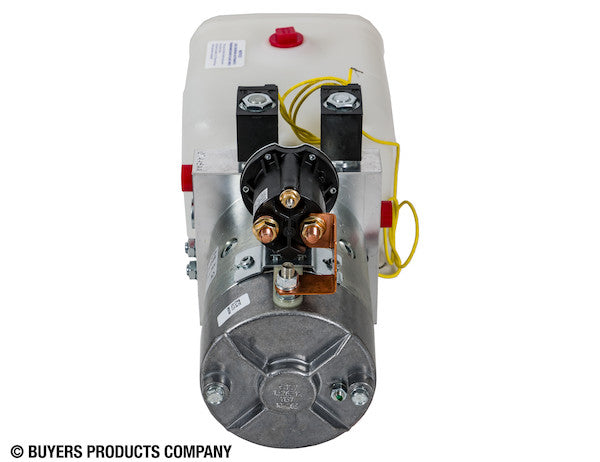 4-Way DC Power Unit-Electric Controls Horizontal 0.75 Gallon Poly Reservoir