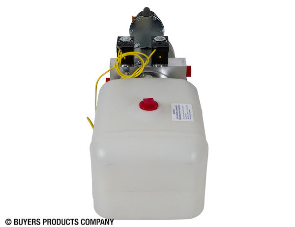4-Way DC Power Unit-Electric Controls Horizontal 0.75 Gallon Poly Reservoir