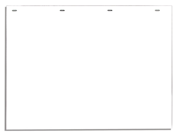 Super Durable White Polymer Mudflaps 24x30 Inch