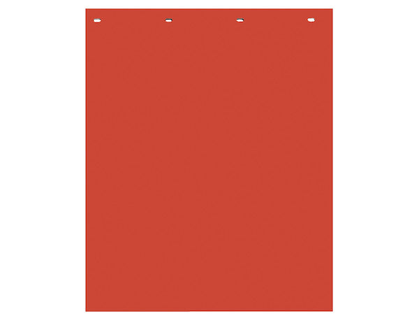Super Durable Red Polymer Mudflaps 24x30 Inch