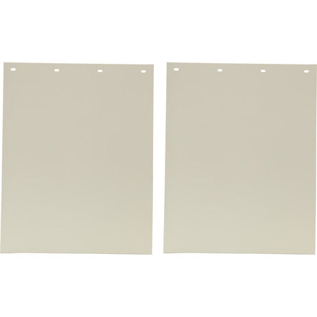 Super Durable White Polymer Mudflaps 24x30 Inch