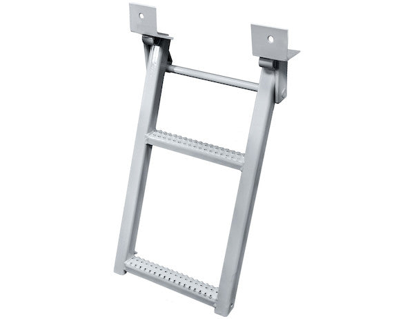 RS2 - 2-Rung Black Retractable Truck Steps with Nonslip Tread - 17.38 x 30.25 Inch