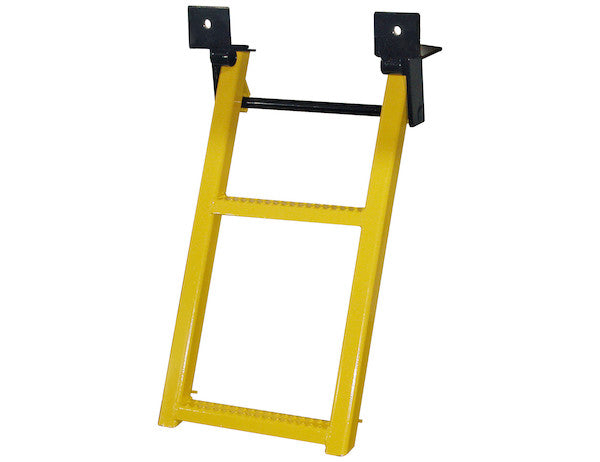 RS2W - 2-Rung White Retractable Truck Steps with Nonslip Tread - 17.38 x 30.25 Inch