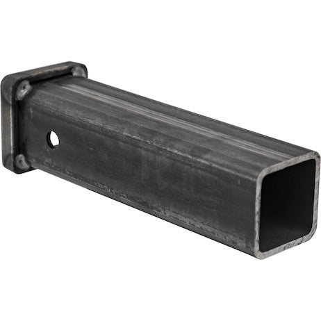 2-1/2 Inch Plain Receiver Tube - 12 Inch Shank