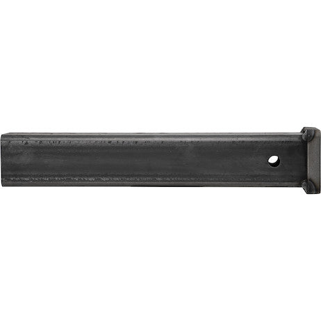 2-1/2 Inch Plain Receiver Tube - 18 Inch Shank