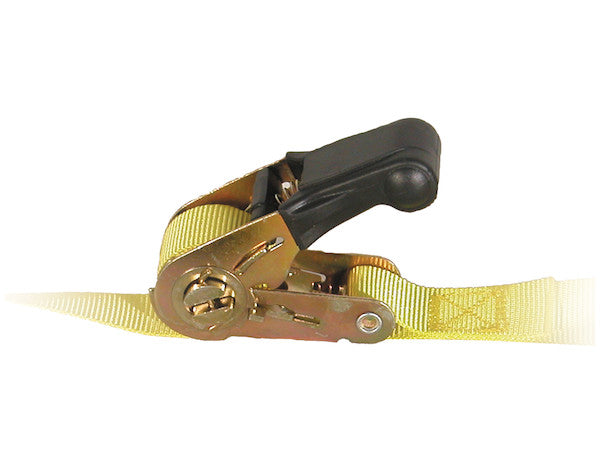 1 Inch x 12 Foot Ratchet Strap Tie Down (2-Pack) - Sold in Cases of Four (Eight total straps per case)