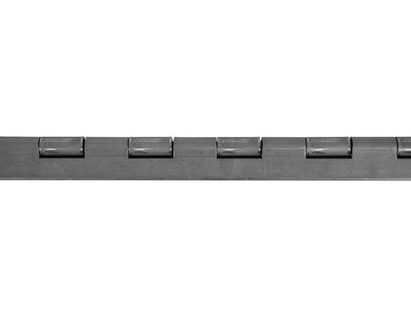 Steel Continuous Hinge .120 x 72 Inch Long with 3/8 Pin and 3.0 Open Width