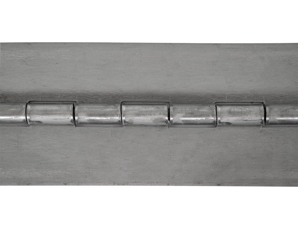 Steel Continuous Hinge .120 x 72 Inch Long with 3/8 Pin and 2.0 Open Width